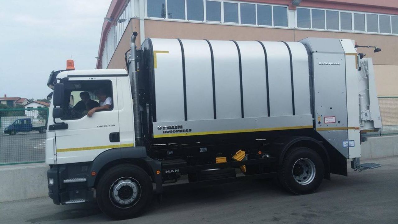 Ježinac d.o.o. nabavio novo vozilo za odvoz otpada MAN nadogradnja Faun Rotopress 