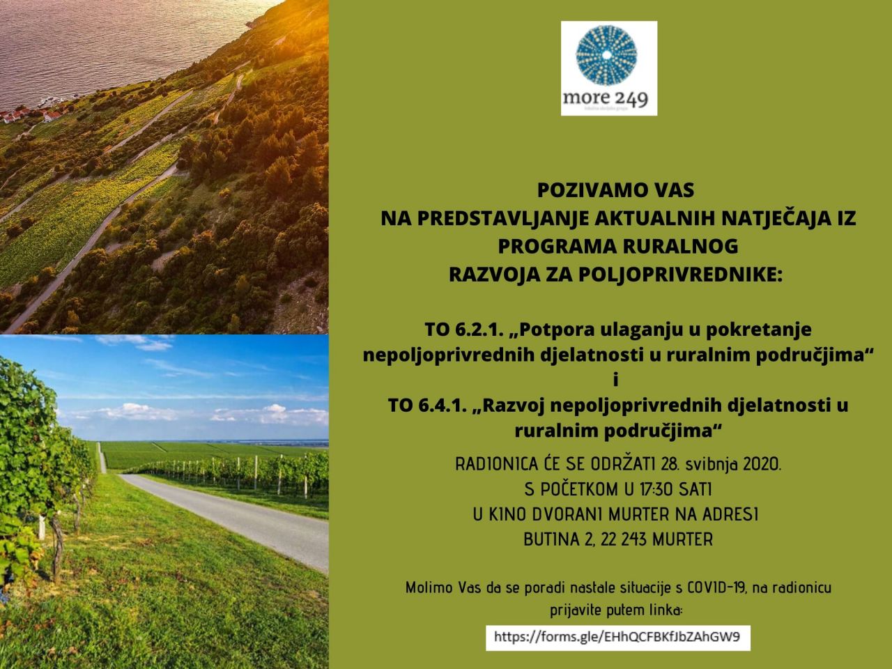 Predstavljanje natječaja iz Programa ruralnog razvoja za poljoprivrednike 
