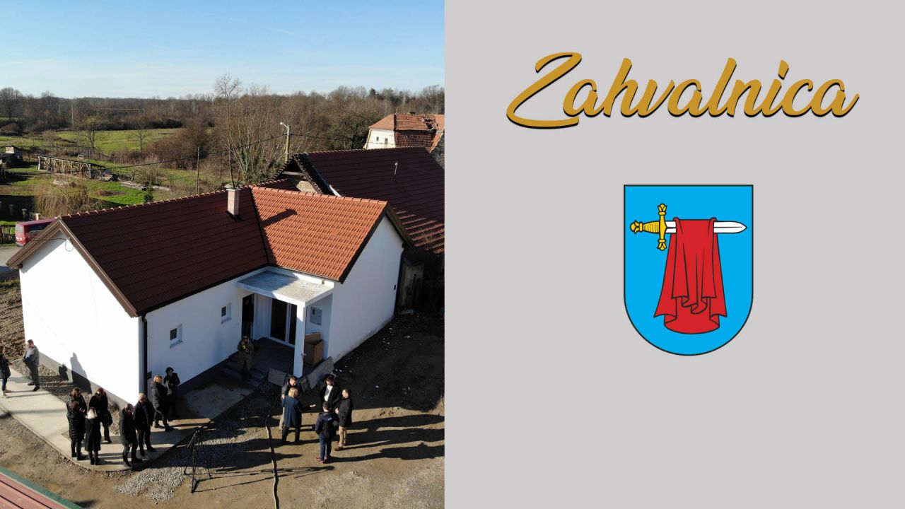 Zahvala svim fizičkim i pravnim osobama koje su sudjelovale na projektu izgradnje kuće u Staroj Drenčini 