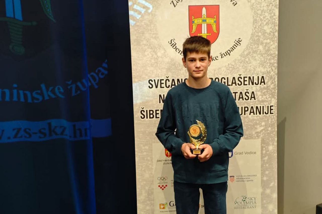 Jezeranin Josip Bilan među perspektivnim mladim sportašima u Šibensko-kninskoj županiji